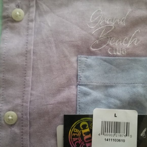 Colour Block Short Sleeve Button Up Shirt - Picture 6 of 8